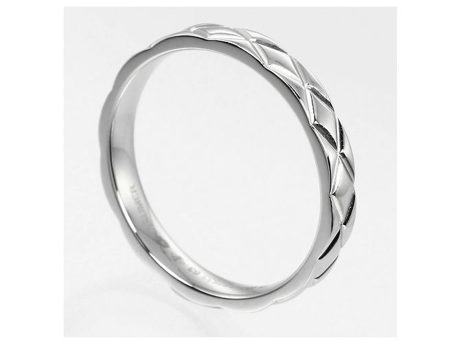 Chanel Matelasse Ring Platinum Silvery - view 2