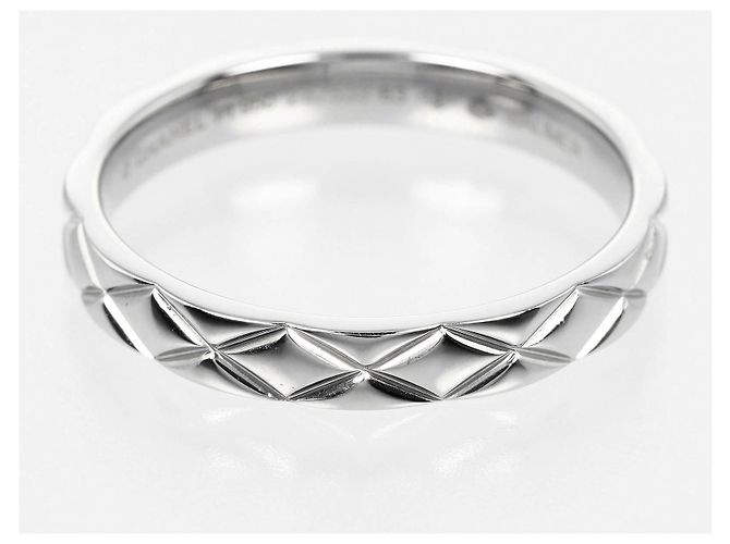 Chanel Matelasse Ring Platinum Silvery - view 4