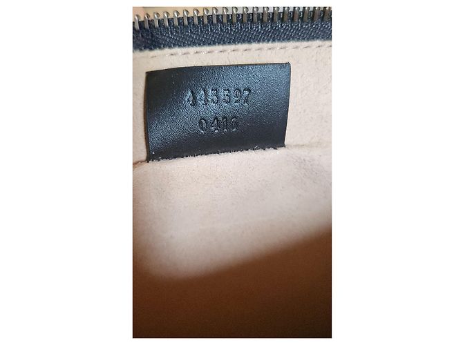 Pochette Gucci Ghost in pelle nera Nero - vista 8