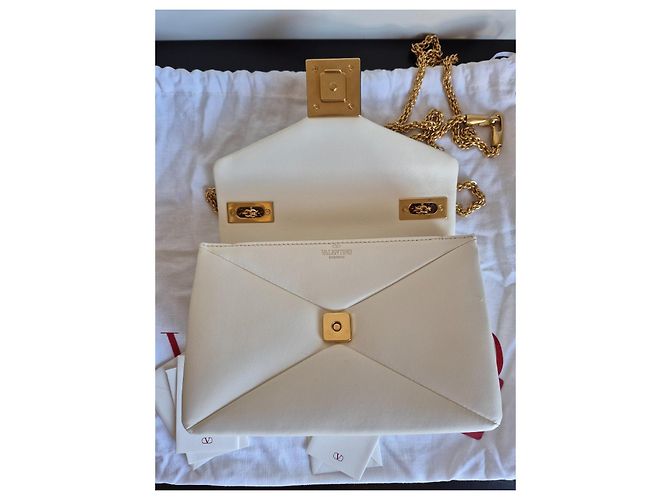 One Stud Tasche von Valentino Garavani Weiß - Ansicht 7