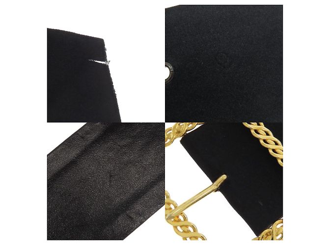 Cintura in raso CHANEL per uomini Nero D'oro - vista 10