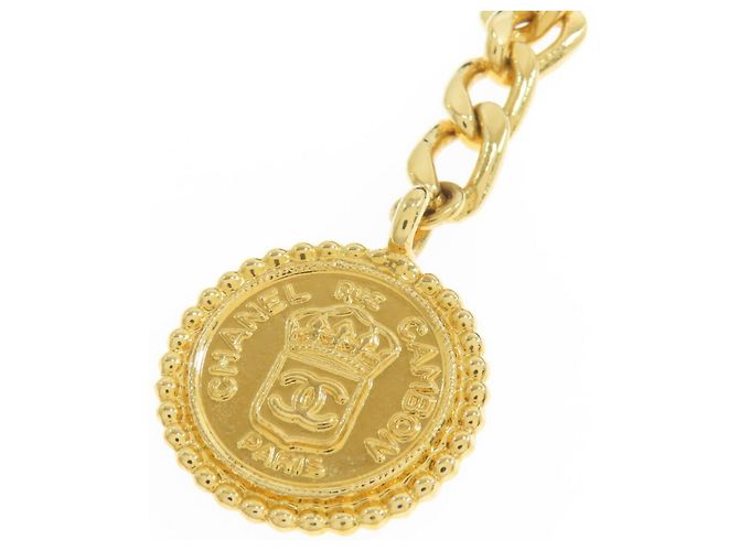 Cintura in raso CHANEL per uomini Nero D'oro - vista 6