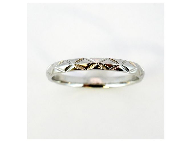 Chanel Matelasse Platinum Ring - view 2