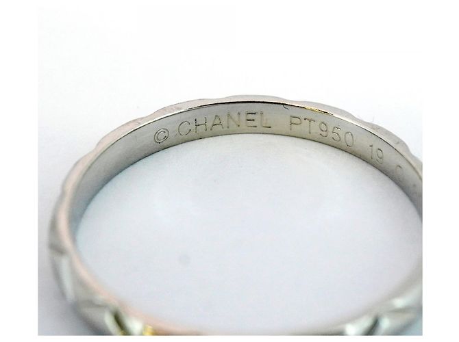 Chanel Matelasse Platinum Ring - view 4