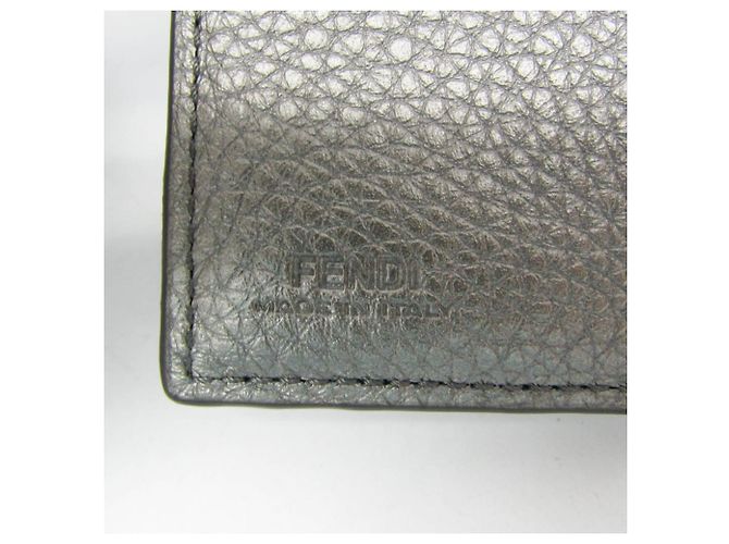 Fendi FF 7M0280 Leder Geldbörse Metallisch - Ansicht 11