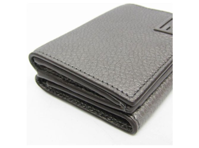 Fendi FF 7M0280 Leder Geldbörse Metallisch - Ansicht 7