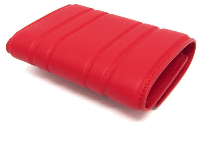 Carteira de couro feminina Gancini da Salvatore Ferragamo Vermelho - vista 3
