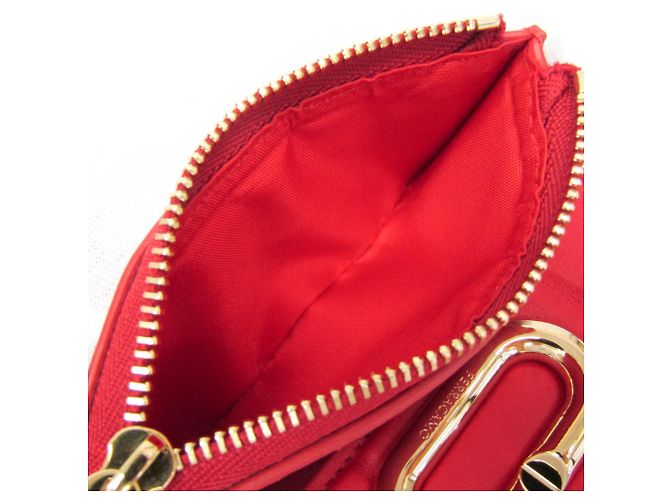 Carteira de couro feminina Gancini da Salvatore Ferragamo Vermelho - vista 6