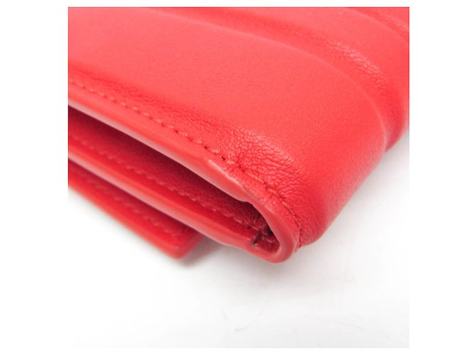 Carteira de couro feminina Gancini da Salvatore Ferragamo Vermelho - vista 7