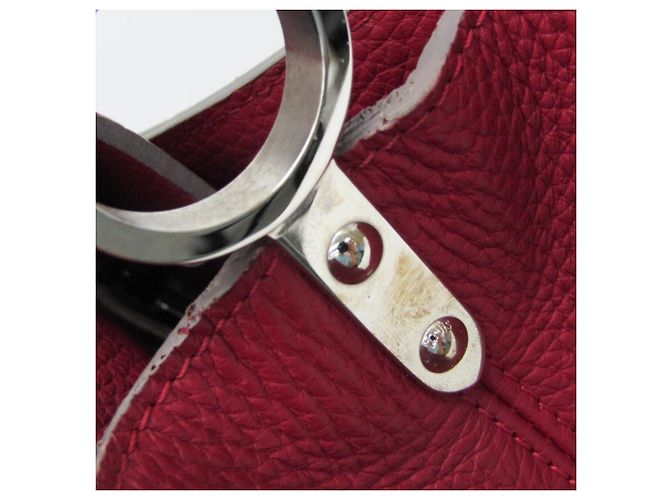 Borsa Louis Vuitton Parnassea Capucines GM Rosso - vista 12