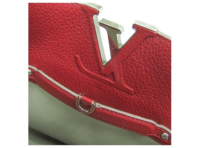 Borsa Louis Vuitton Parnassea Capucines GM Rosso - vista 15
