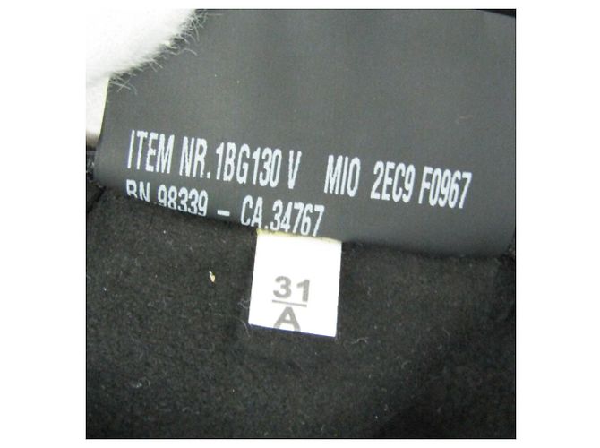 Prada MONTONE 1BF130 Fell Tote Bag Schwarz - Ansicht 11