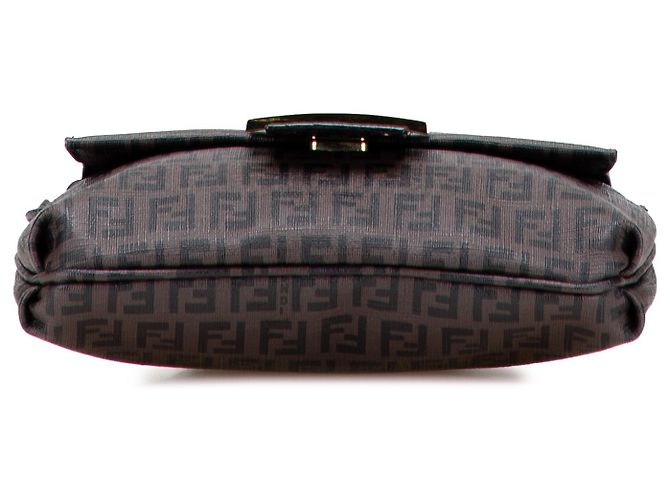 Borsa a tracolla Fendi Zucchino Spalmati marrone Marrone scuro - vista 3
