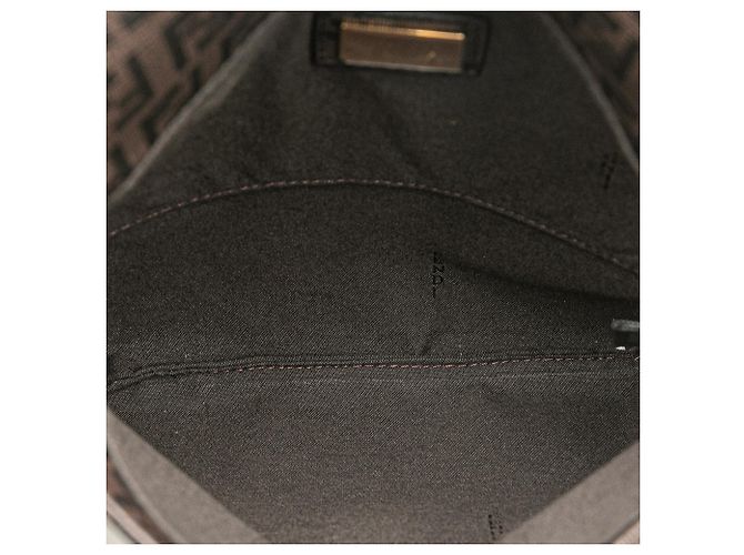 Borsa a tracolla Fendi Zucchino Spalmati marrone Marrone scuro - vista 4