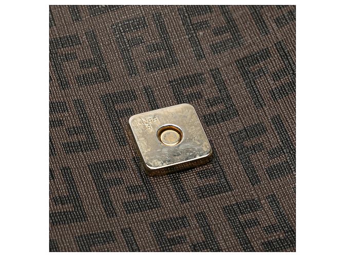 Borsa a tracolla Fendi Zucchino Spalmati marrone Marrone scuro - vista 8