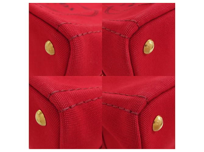 Prada Canapa Mini-Handtasche Rot - Ansicht 10