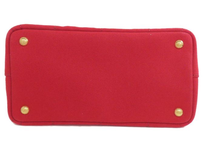 Prada Canapa Mini-Handtasche Rot - Ansicht 4