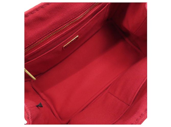 Prada Canapa Mini-Handtasche Rot - Ansicht 5