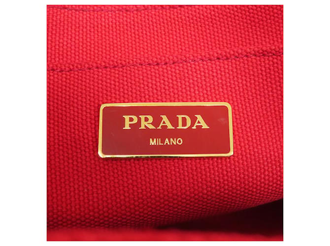 Prada Canapa Mini-Handtasche Rot - Ansicht 6