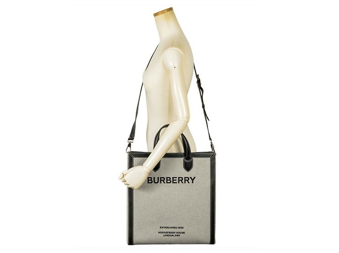 Borsa a Spalla Burberry Horseferry Print Nero - vista 7
