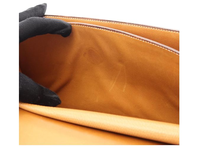 Borsa a mano Hermès Piano Oro Marrone - vista 6