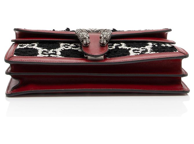 Borsa a Spalla Piccola Dionysus GG Tweed di Gucci Nero - vista 4
