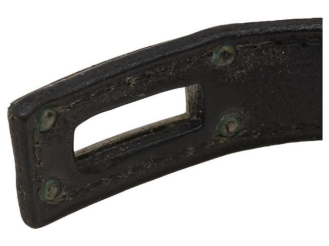 Bracciale Kelly Double Tour in Vitello Box di Hermès Nero - vista 6