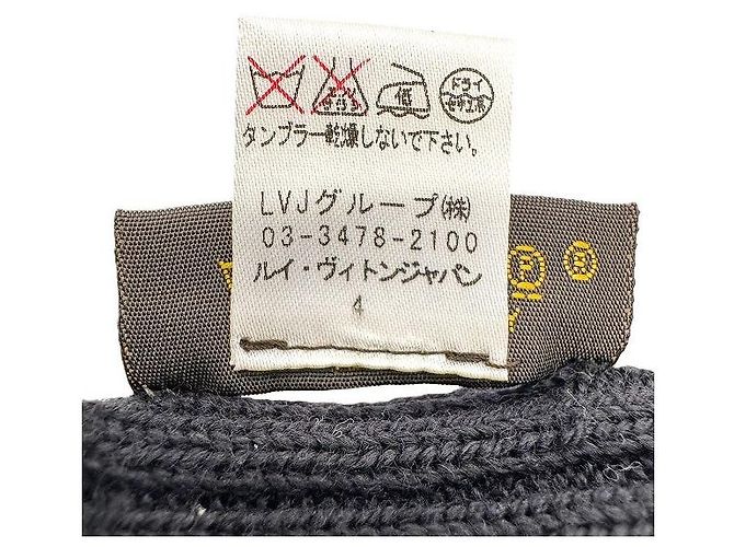 Guanti Louis Vuitton Gon Petit Damier Graphite Nero - vista 5