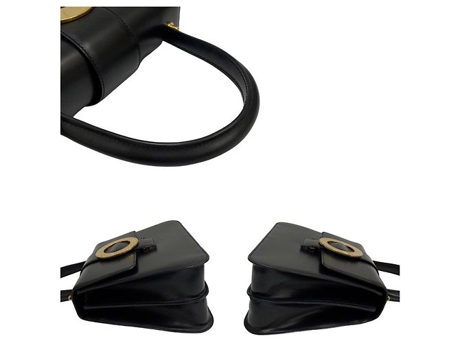 Céline Sac 2 en 1 en cuir de veau Celine Noir - vista 7