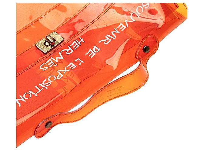 Hermès Vinyl Kelly Handtasche Orange - Ansicht 7