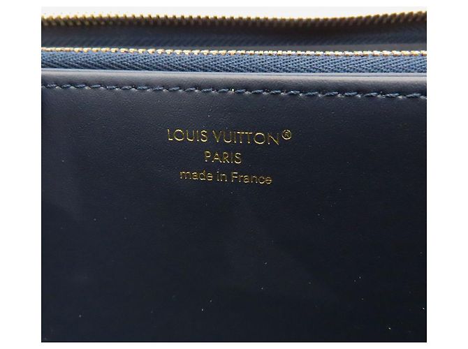 Louis Vuitton Zippy Wallet Monogram Mahina Long Wallet Blue - view 10