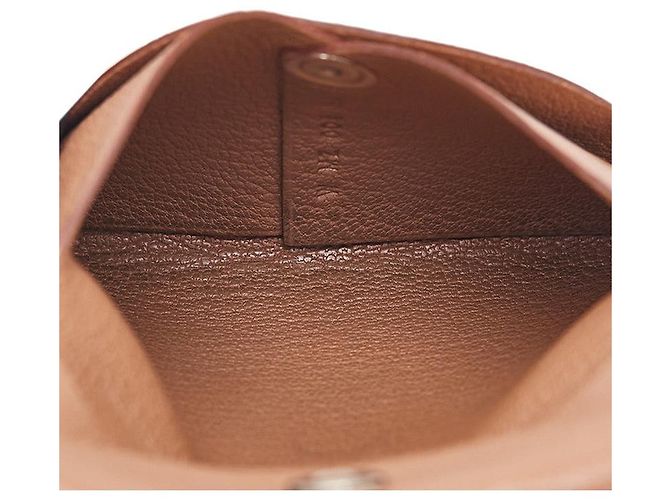Monedero Bastia de cabra Hermès Castaño - vista 5