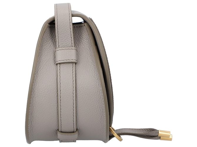 Bolsa Chloé Marcie Small Saddle Cinza - vista 4