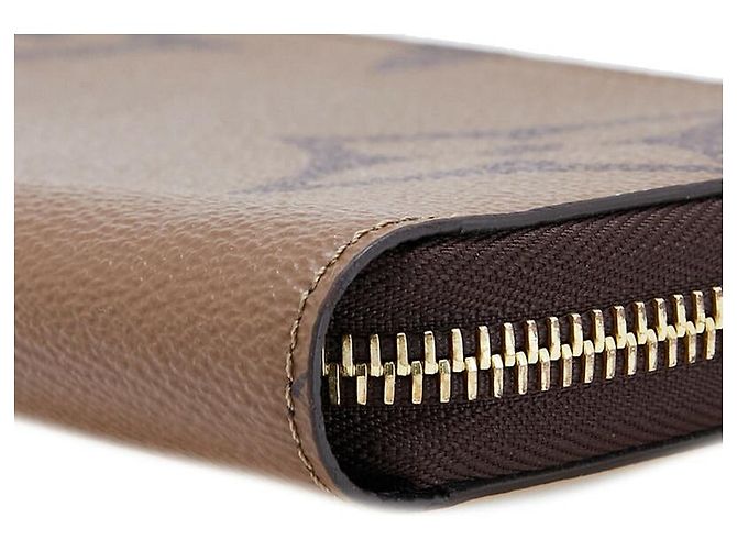 Langer Reißverschluss Geldbeutel aus PVC Monogramm Giant Reverse Louis Vuitton Braun - Ansicht 6