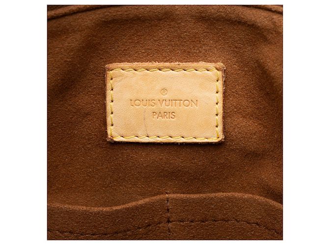 Borsa Pallas in tela Monogram Louis Vuitton Marrone - vista 8