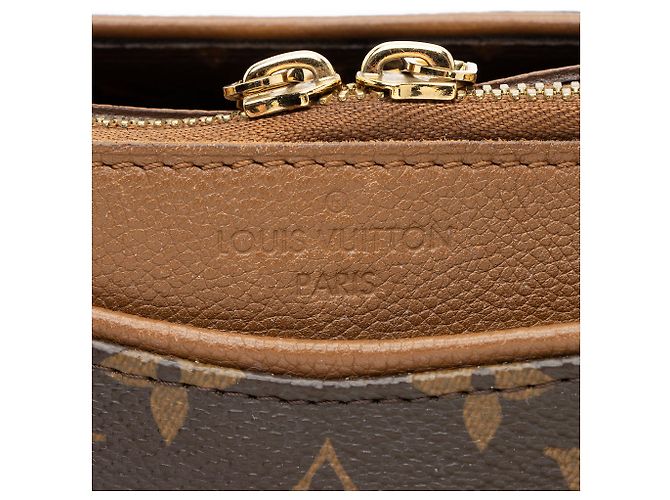 Borsa Pallas in tela Monogram Louis Vuitton Marrone - vista 9