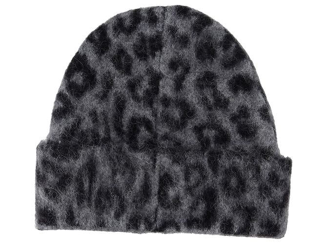 Beanie Elia - ANINE BING - Lana - Grigio - vista 2