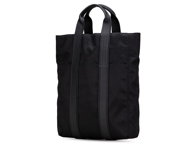 Bolso Tote de Nylon y Cuero Acapulco de Hermès Negro - vista 2