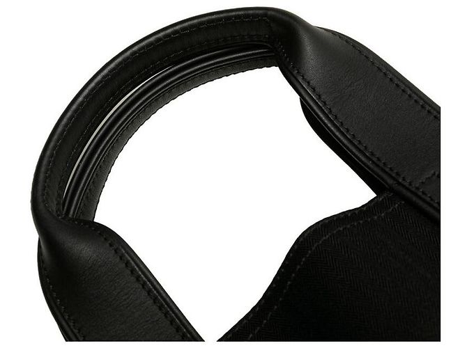 Bolso Tote de Nylon y Cuero Acapulco de Hermès Negro - vista 5