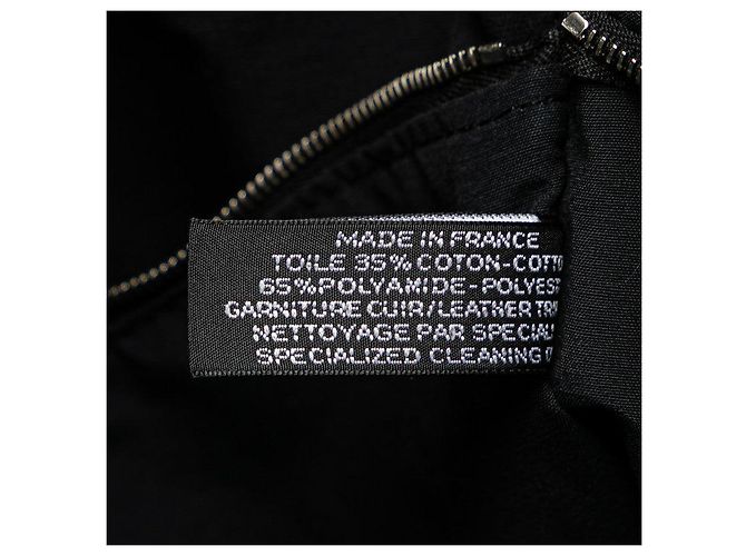 Bolso Tote de Nylon y Cuero Acapulco de Hermès Negro - vista 9
