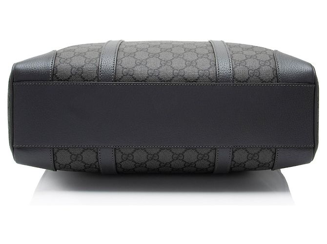 Gucci GG Supreme Ophidia Vertikale Mittelgroße Tasche Grau - Ansicht 4