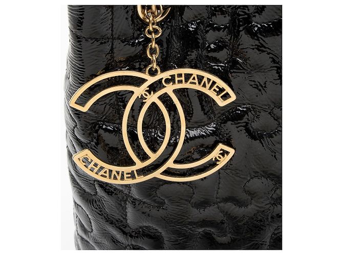 Gabrielle Chanel Patentleder Puzzle Tote Schwarz - Ansicht 10