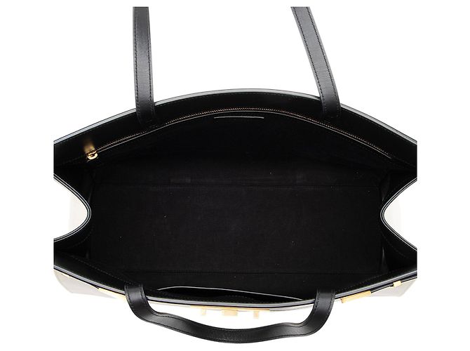 Saint Laurent Canvas Leder Manhattan Medium Satchel - Ansicht 7