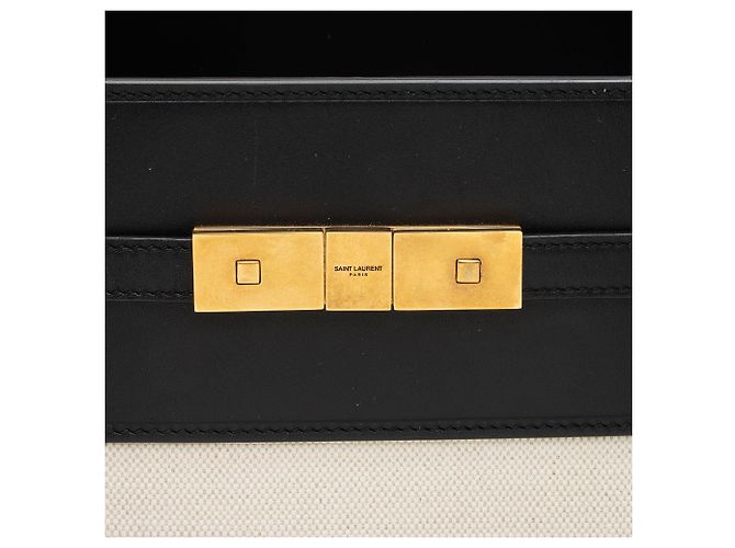 Saint Laurent Canvas Leder Manhattan Medium Satchel - Ansicht 9