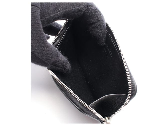 Tarjetero de cuero Jil Sander Negro - vista 4