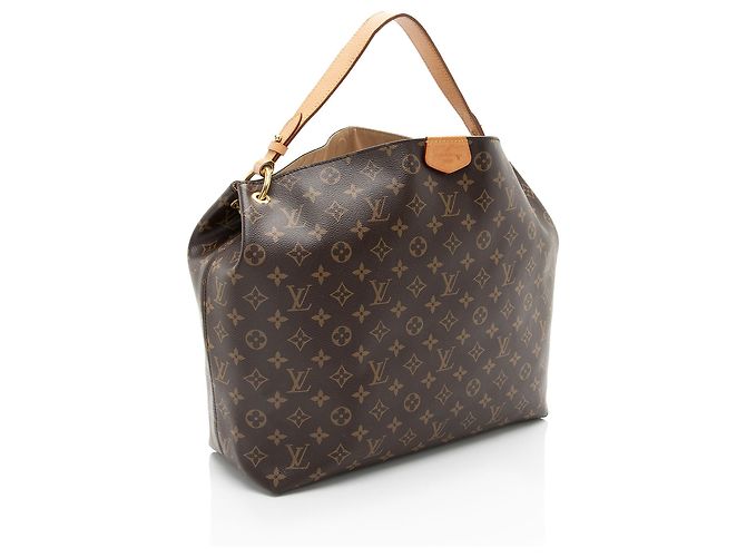 Borsa hobo Graceful MM in tela Monogram Louis Vuitton Marrone - vista 2