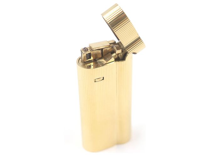 Alfred Dunhill Encendedor ovalado con patrón de rayas Dunhill Dorado - vista 4
