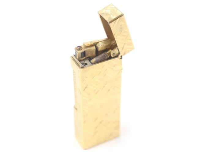 Alfred Dunhill Briquet Dunhill Crosscut Pattern Doré - vue 4
