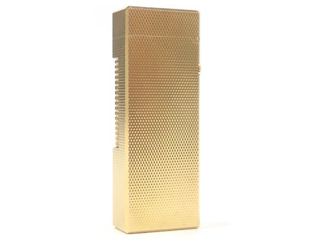 Alfred Dunhill Dunhill Karomuster Feuerzeug - Raucherzubehör Golden - Ansicht 2