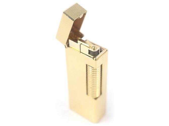 Alfred Dunhill Dunhill Karomuster Feuerzeug - Raucherzubehör Golden - Ansicht 3